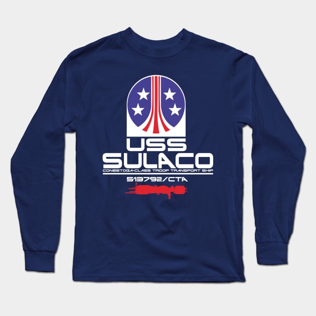 Colonial Marines USS Sulaco Long Sleeve T-Shirt by Meta Cortex